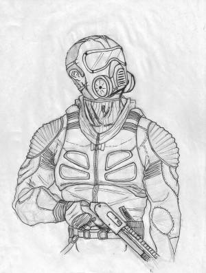 Раскраски Сталкер долг