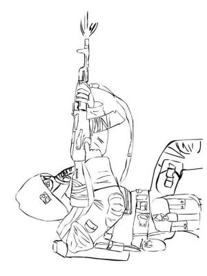 Раскраска Сталкер