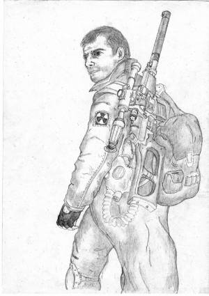 Раскраски Сталкер рисунок