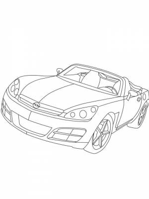Раскраска Опель  картинку