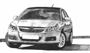 Опель раскраска