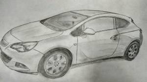 Раскраска опель астра