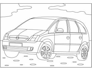 Раскраска Опель