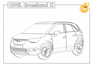 Раскраска опель зафира