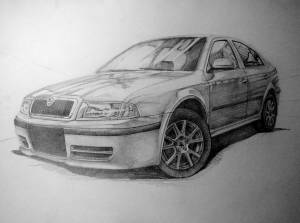 Раскраска шкода октавия