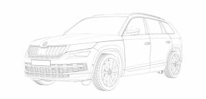 Раскраски Шкода кодиак