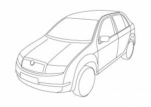 Раскраски Шкода кодиак