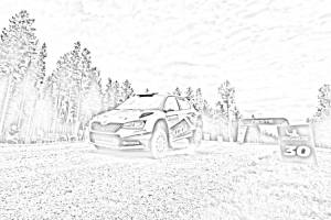 Раскраска шкода октавия