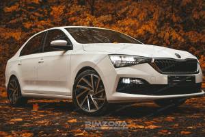 Литые диски Шкода Рапид в стиле R line R17