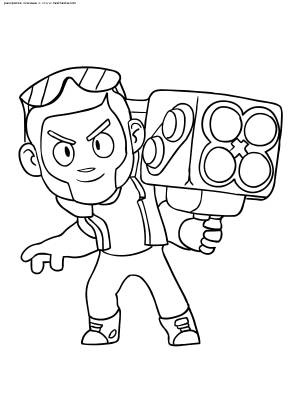 Раскраска Брок Браво Старс