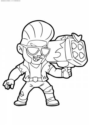 Раскраска Стритрейсер Брок