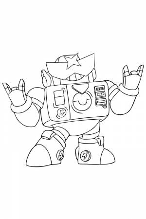 Раскраска Хот род Брок Браво Старс