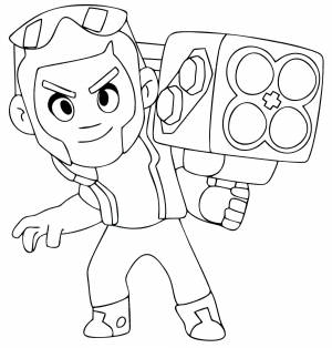 Раскраска Брок