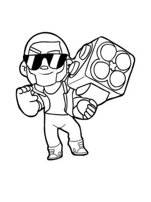 Раскраски Брок Браво Старс