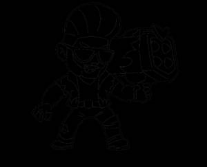 Рисунки боец брок из бравл старс