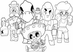 Раскраска Команда героев Браво Старс