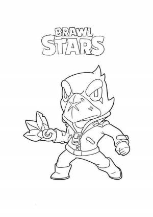 Раскраска бравл старс ева