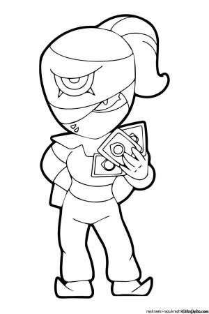 Бравлстарс раскраска