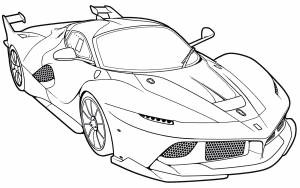 Раскраска Ferrari FXX K
