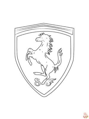 Раскраски Феррари для детей