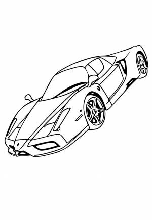 Раскраска Феррари Уверенность