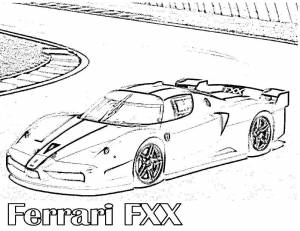 Раскраски Раскраска Феррари машины машины
