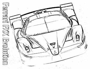 Раскраски Раскраска Феррари 