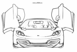 Раскраски машины Феррари