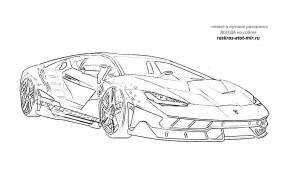 Раскраски Ламборгини