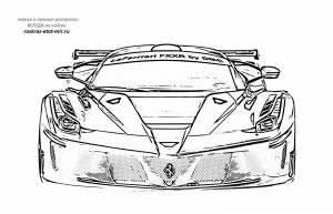 Раскраски машины Феррари