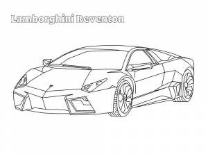 Раскраска Ламборджини