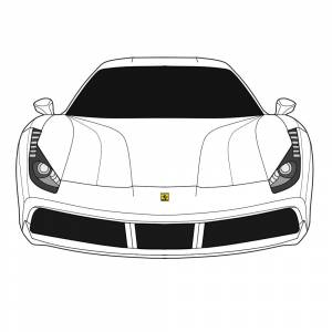 Раскраска Феррари 488 GTB