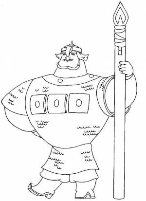 Раскраски Богатыри земли русской