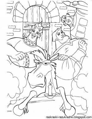 Раскраски три богатыря египет