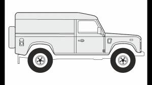 How to Draw a Land Rover Defender 110