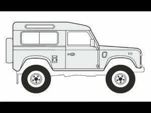 How to Draw a Land Rover Defender 90