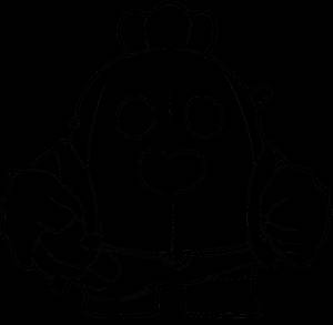 Раскраска Спайк из Бравл Старса