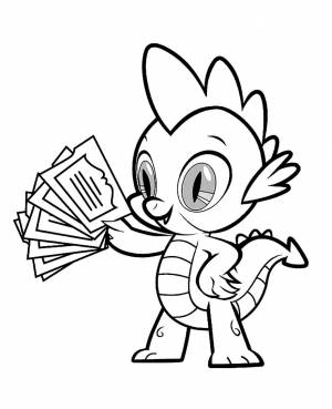 Спайк раскраска