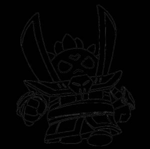 Раскраска Черный лорд Спайк