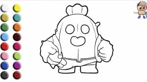 Раскраска для детей BRAWL STARS