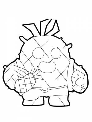 Картинка Спайк Браво Старс раскраска в формате