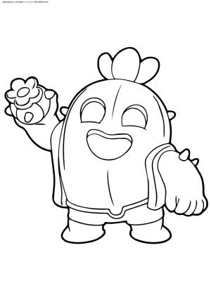 Спайк раскраска