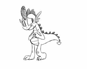 Спайк раскраска