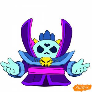 Как нарисовать Спайка из Бравл Старс поэтапно 10 уроков