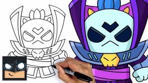 Как нарисовать Темного Лорда Спайка из Brawl Stars