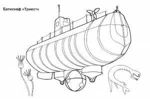 Раскраска Подводная Лодка