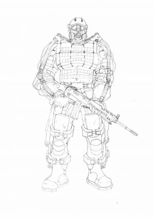 Раскраски Сталкер монолит