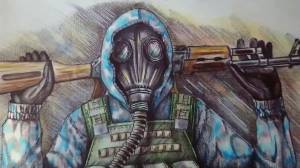 Как нарисовать бойца STALKERа Чистое Небо