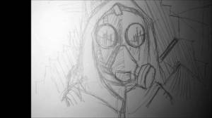 рисунок сталкер