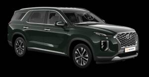 Темно-зеленый металлик Rain Forest Hyundai Palisade в комплектации Cosmos, цена от 2609100 р